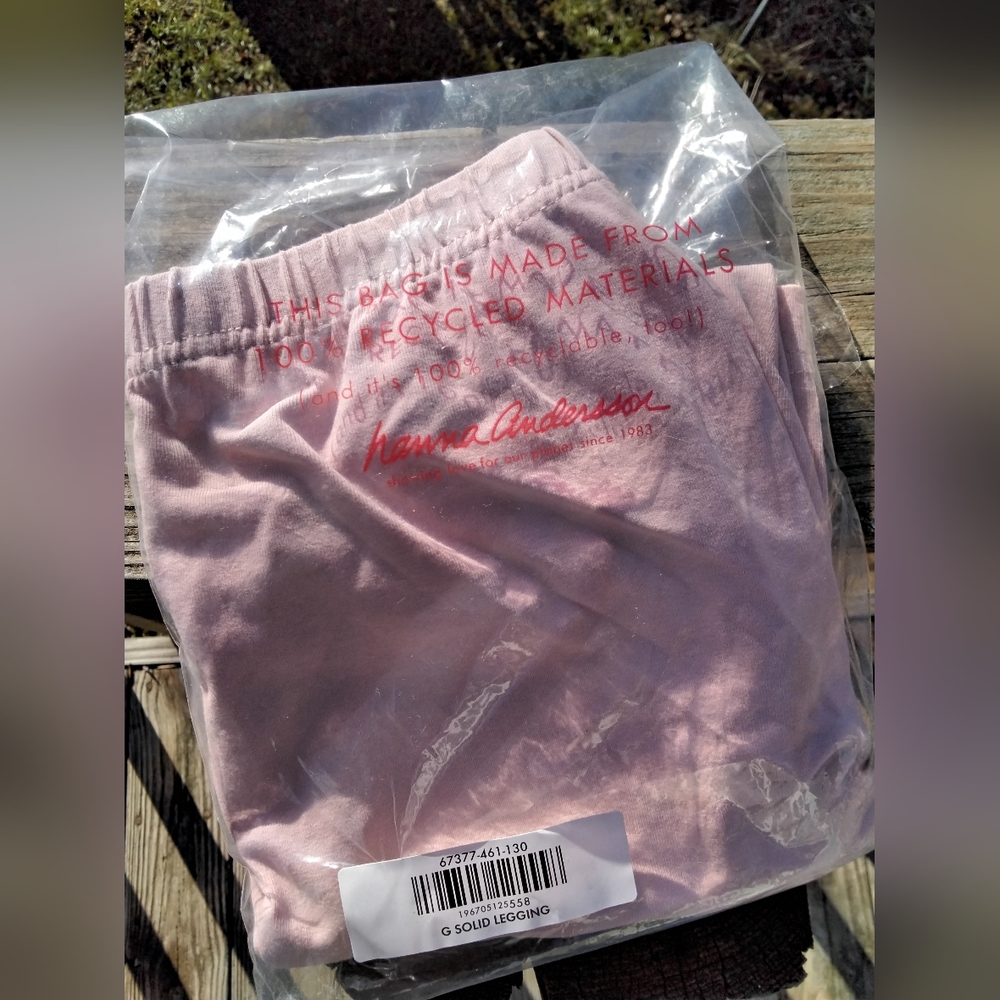 Pink Hanna Andersson stretch pants Girls size 8